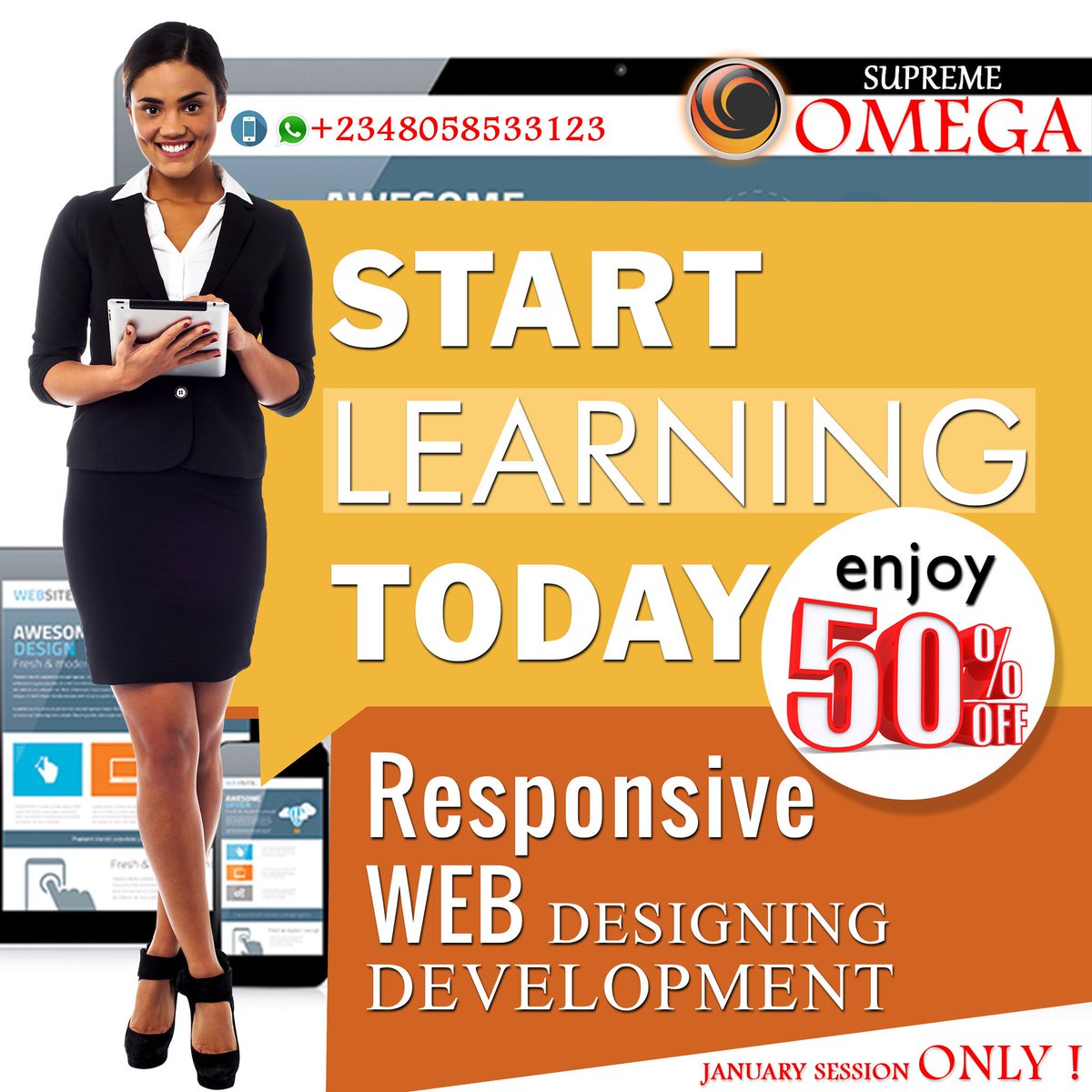 Start Learning Today! 50% Off on Responsible Website Design Development. (January Session Only)....