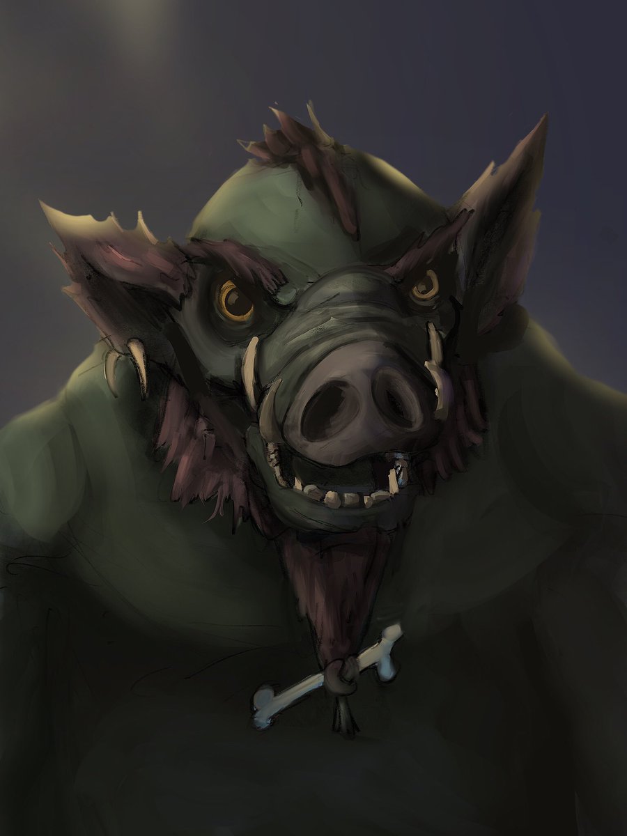 Pork #pig #ork #orc #dnd #dungeonsanddragons #dndmonster #monster