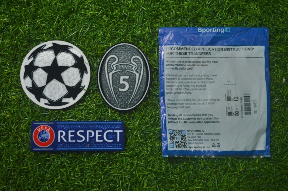 Liverpool Uefa Champions League Starball Respect BOH 5 Badge Patch Football 