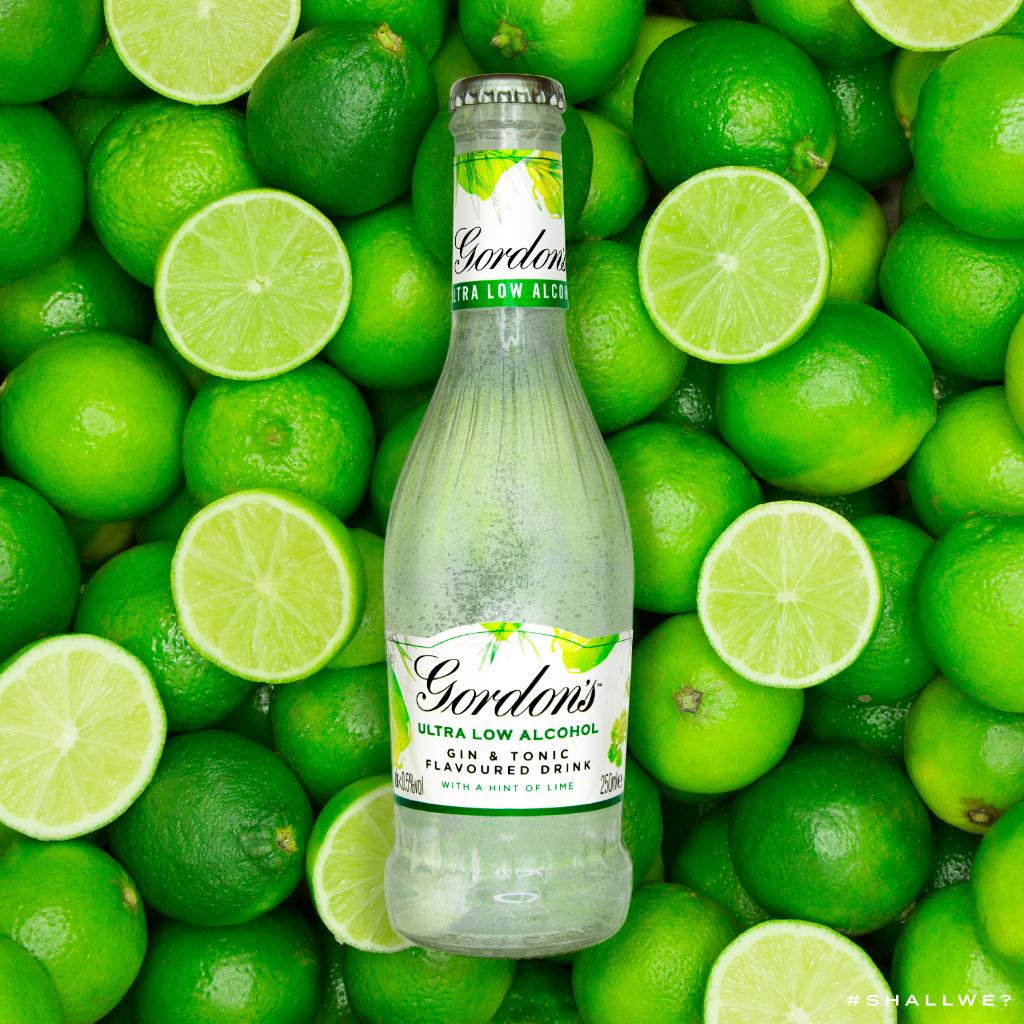 A drink you can drink when you’re not drinking. Gordon’s ultra-low alcohol gin and tonic flavoured drink with a hint of lime. 😉🍸 #GordonsUltraLow #JanuaryGoals