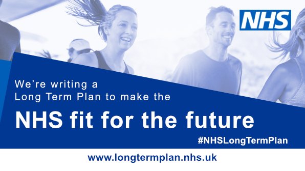 NHSEngland's tweet image. On Monday 7 January, we’ll be launching the #NHSLongTermPlan; our vision for the NHS over the next ten years. Find out how we will make the NHS fit for the future: longtermplan.nhs.uk
