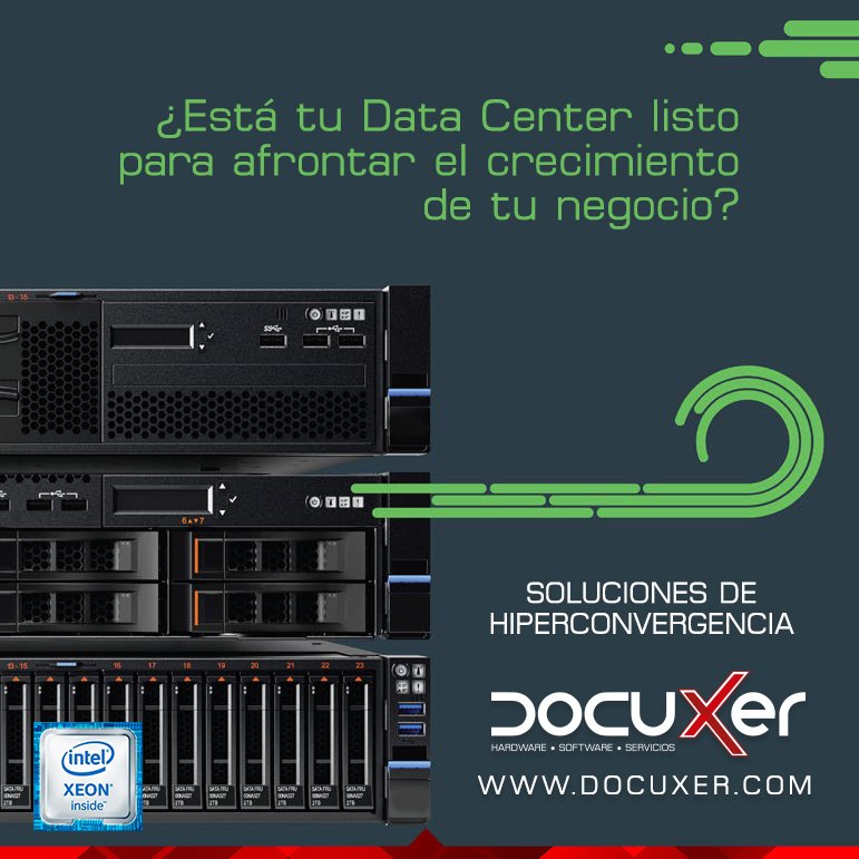 Docuxer's tweet image. Esta tu Data Center listo para afrontar el crecimiento de tu negocio. Soluciones de hiperconvergencia. Contáctanos (7) 575 5247 #cucuta #bucaramanga #tecnología #seguridad #informática