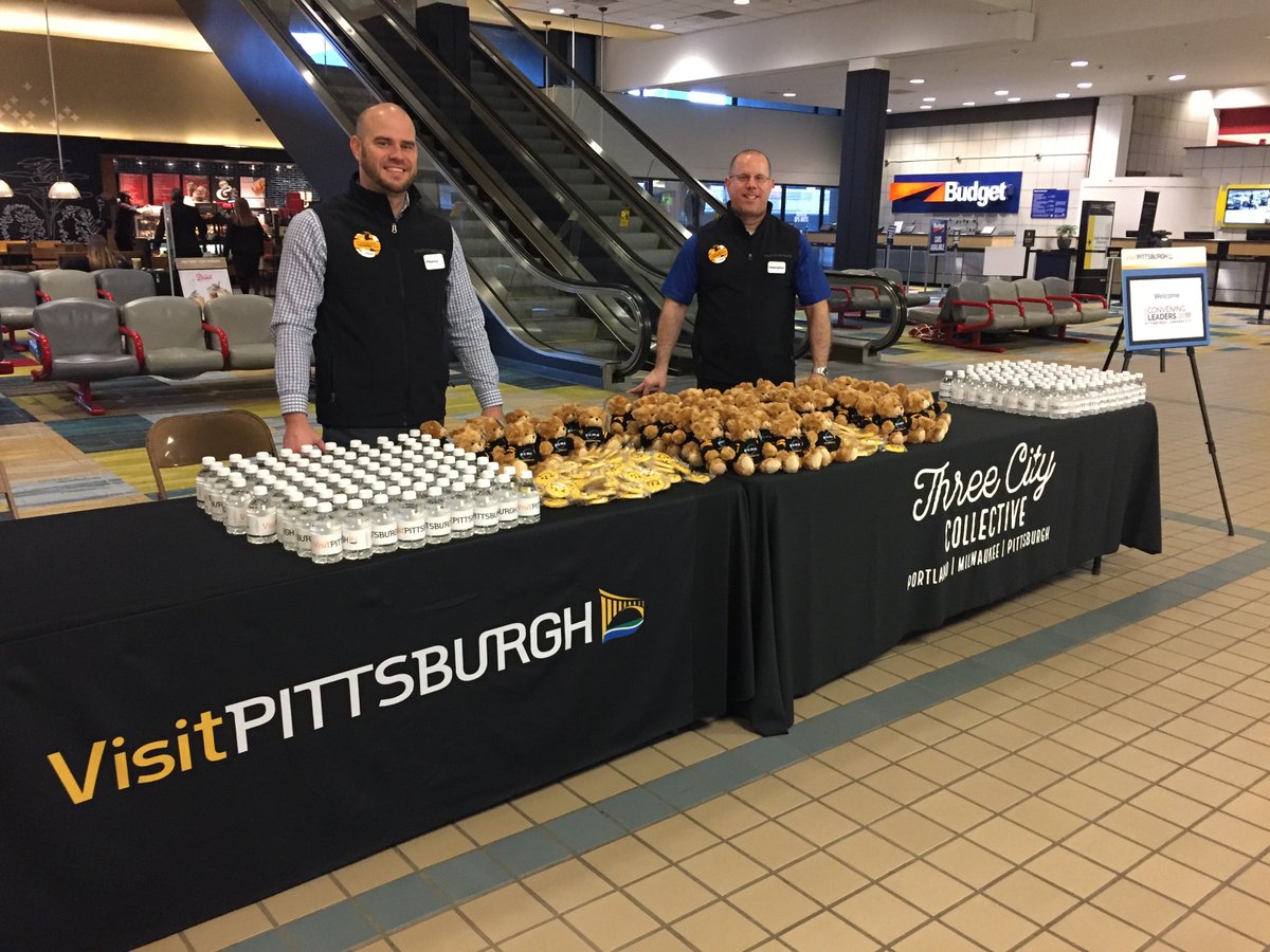 WELCOME PITTSBURGH (@welcomepgh) on Twitter photo The <a href="/vstpgh/">Visit Pittsburgh</a> team is ready to welcome attendees of #PCMACL as they arrive <a href="/PITairport/">Pittsburgh International Airport</a> this weekend. The <a href="/vstpgh/">Visit Pittsburgh</a> team is ready to welcome attendees of #PCMACL as they arrive <a href="/PITairport/">Pittsburgh International Airport</a> this weekend.