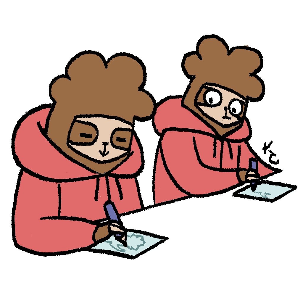 klsloth's tweet image. Ever studied your own old art because you've forgotten how to draw?