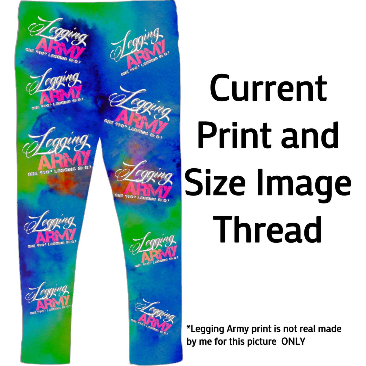 Legging Army Size Chart