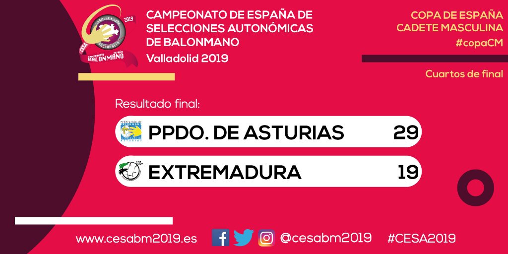 CESABM2019's tweet image. 🏆 #CESA2019
🤾‍♂️ #copaCM
⏱️ Final
🆚 @FBMPA_oficial 29 - @fexbm 19
💻 rfebm.com/competiciones/…