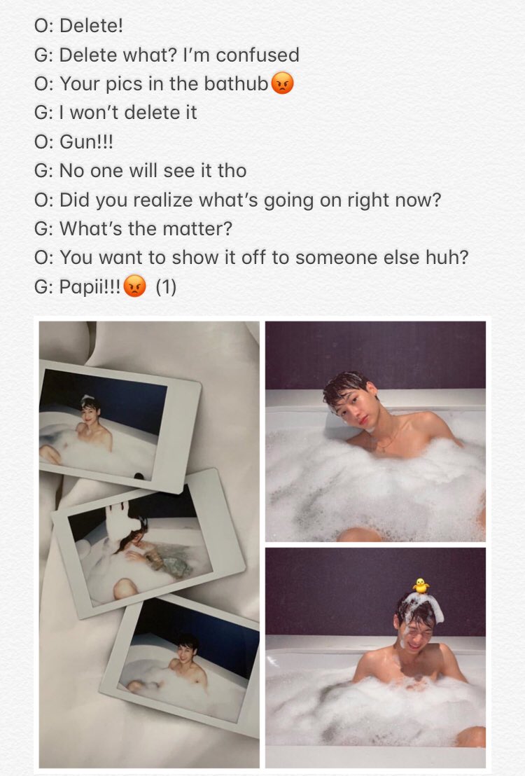 OGxBabiii's tweet photo. I’m so sorry for super late about the shortfic trans, I was so busy >< 🙏🏻
this fic was made by @Halinwriter , enjoy na #เบบี๋😬🙊🙈💖
* please correct me if I have some mistrans in it. TQVM🙏🏻
#ออฟกัน
#OffGun
#OGshortfic
#offgunfanfic
#offgunshortfic https://t.co/UJALwLl2vc