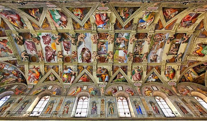 Michelangelo Sistina Şapeli'ni yaparken kardeşine yazdığı mektupları 'heykeltıraş Michelangelo' olarak imzalar. Bunun nedeni resimde mükemmel bir iş çıkarsa da kendini heykeltıraş olarak görmesidir.