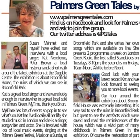Chuffed to be featured in the Palmers Green &amp; Southgate LIFE magazine. Thank you Jenny <a href="/PGTales/">palmersgreentales</a> for including me in your Palmers Green Tales column! #press  #supportlocal #northlondon #roots #supportinglocalartists #musicscene #singer #independantartist #actress  #radiodj #LGR