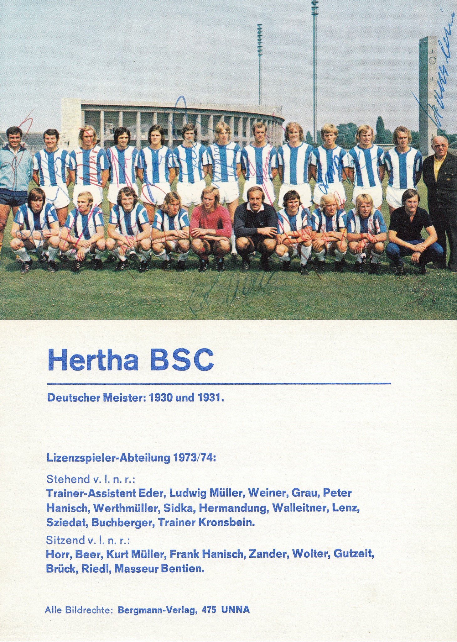 Hertha Bsc Museum 12 Heute Vor 45 Jahren 05 01 1974 Herthabsc Hsv 2 1 0 0 Am 18 Spieltag Der Bundesliga De 1973 1974 Vor 23 000 Zuschauern Im Oly Berlin Peter Gutzeit 1 0 50 Erich Ete Beer 2 1 84 Hahohe
