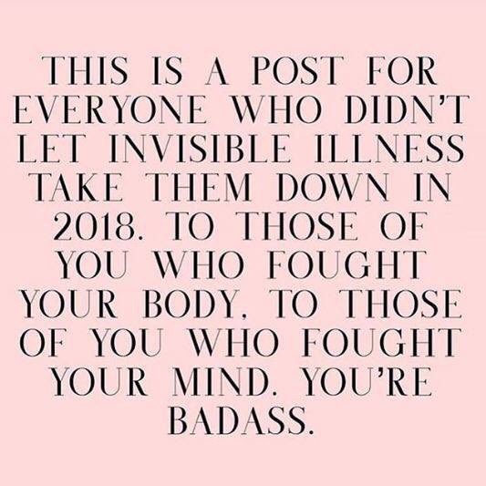Having A Invisible Illness & Also Suffering With Mental Health - 2018 Was Rough With My Health - Been On A Mental Health Unit , Hospital Admissions For Chronic Pain & Recurrent Infections - But I Fought It & Continue To Do So - #ChronicPain #MentalHealth #RecurrentInfections