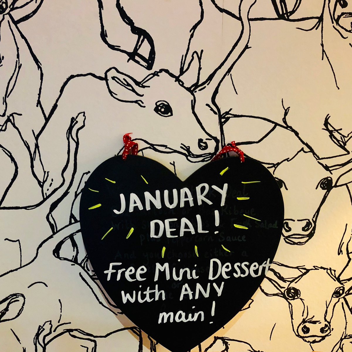 cutandgrill's tweet photo. Happy new year!! Throughout January we are offering a FREE mini dessert with any main!! Don’t miss out! #januarydeal https://t.co/eaOHpOUAU3