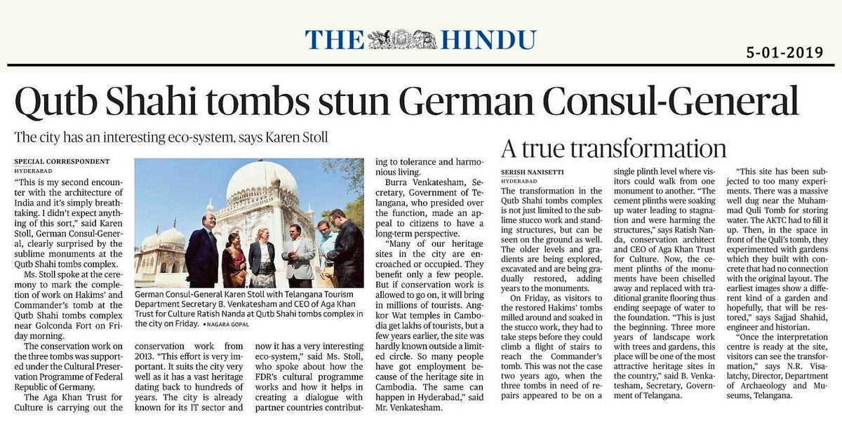 Director_DHT's tweet photo. News Updates
@akdn @qutb_shahi_park @GermanyChennai @GermanyDiplo @incredibleindia  @tstourism @tsdamindia https://t.co/SlKNYZQOlu