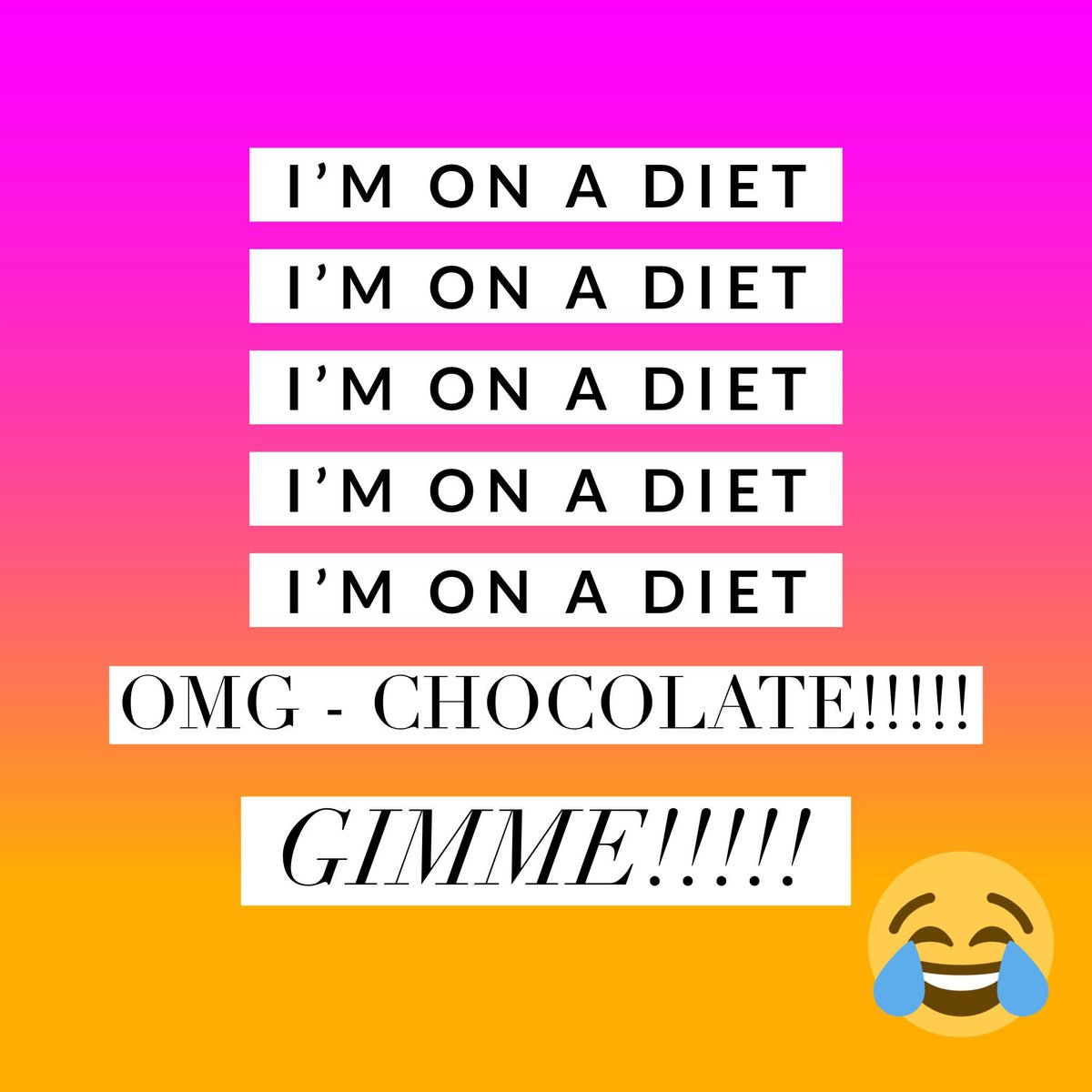 Is this how you feel when you are trying to be good after Christmas?