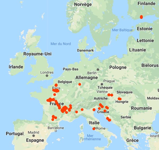 TonyEvariste's tweet photo. Petit recap' des lieux visités en 2018 :) https://t.co/bW0m1SSdIf
