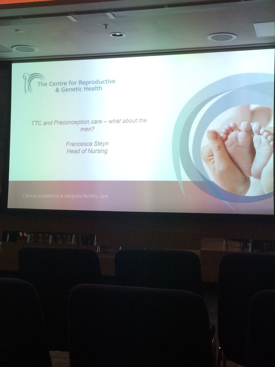 KendrewHelen's tweet photo. Head Nurse Francesca Steyn about to start speaking at this afternoons “Pyschosocial Aspects of Fertility” session. Supporting men in pre conception care
#Fertility2019
#fertilitysupport #youarenotalone #BathIVF https://t.co/S4GpQJUbSs