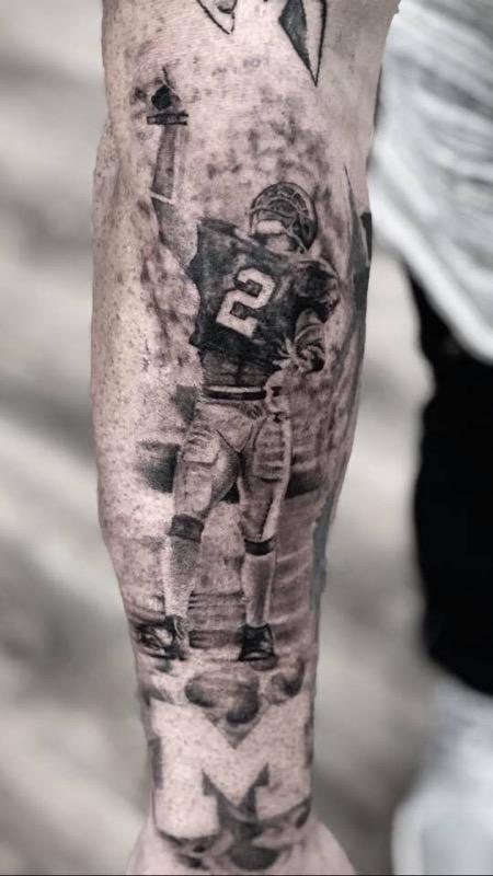 True devotion to Michigan Football... | Michigan tattoos, Wolverine tattoo,  Face tattoos