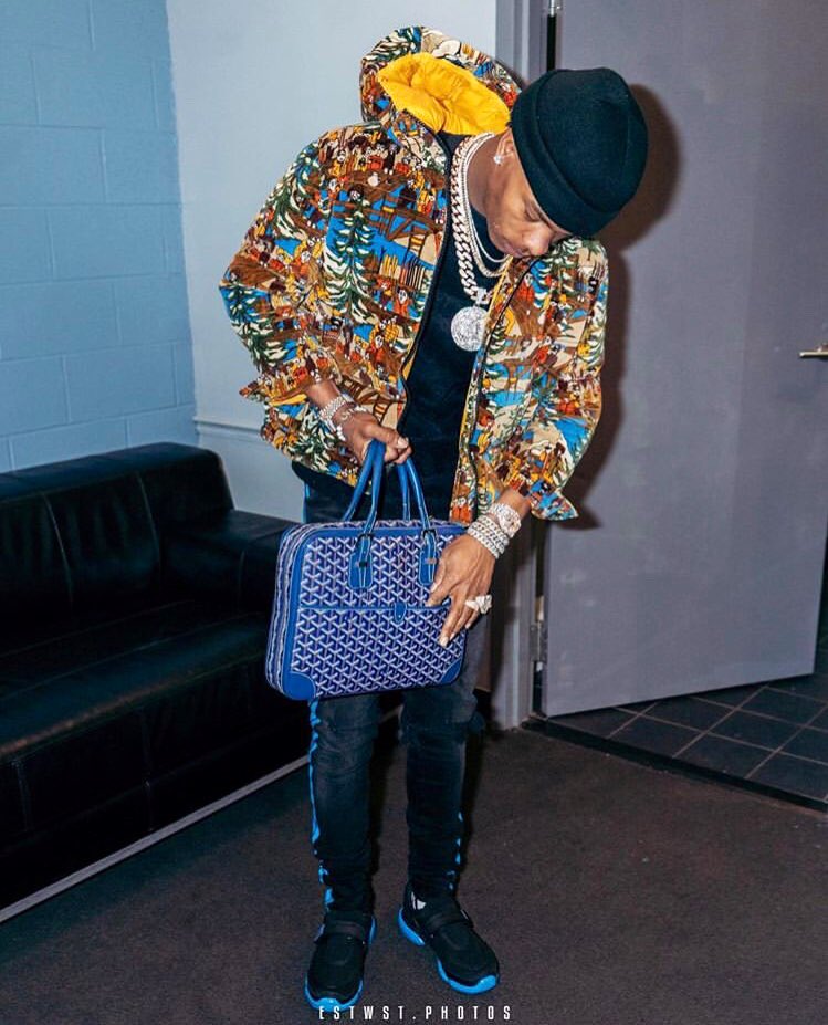 Trife Magazine 🏁💀 on X: “Quarter million in a baby blue Goyard.” Rapper  @lilbaby4PF pockets have gotten full so, he upgraded to the @Goyard  Ambassade Mm Briefcase. Retail price is estimated at