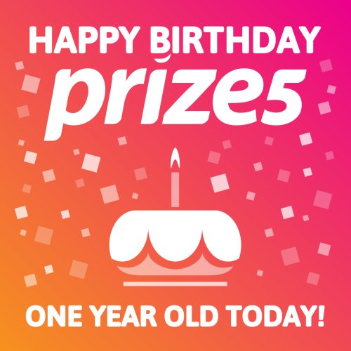 prize5com's tweet photo. HAPPY BIRTHDAY to us! One year online! We've got BIG plans for this year. New prizes, new surfing system and more! Stay following for updates! https://t.co/yxVEDPthHS #happybirthday #getpaid #makemoney https://t.co/G0B9Q6JFih