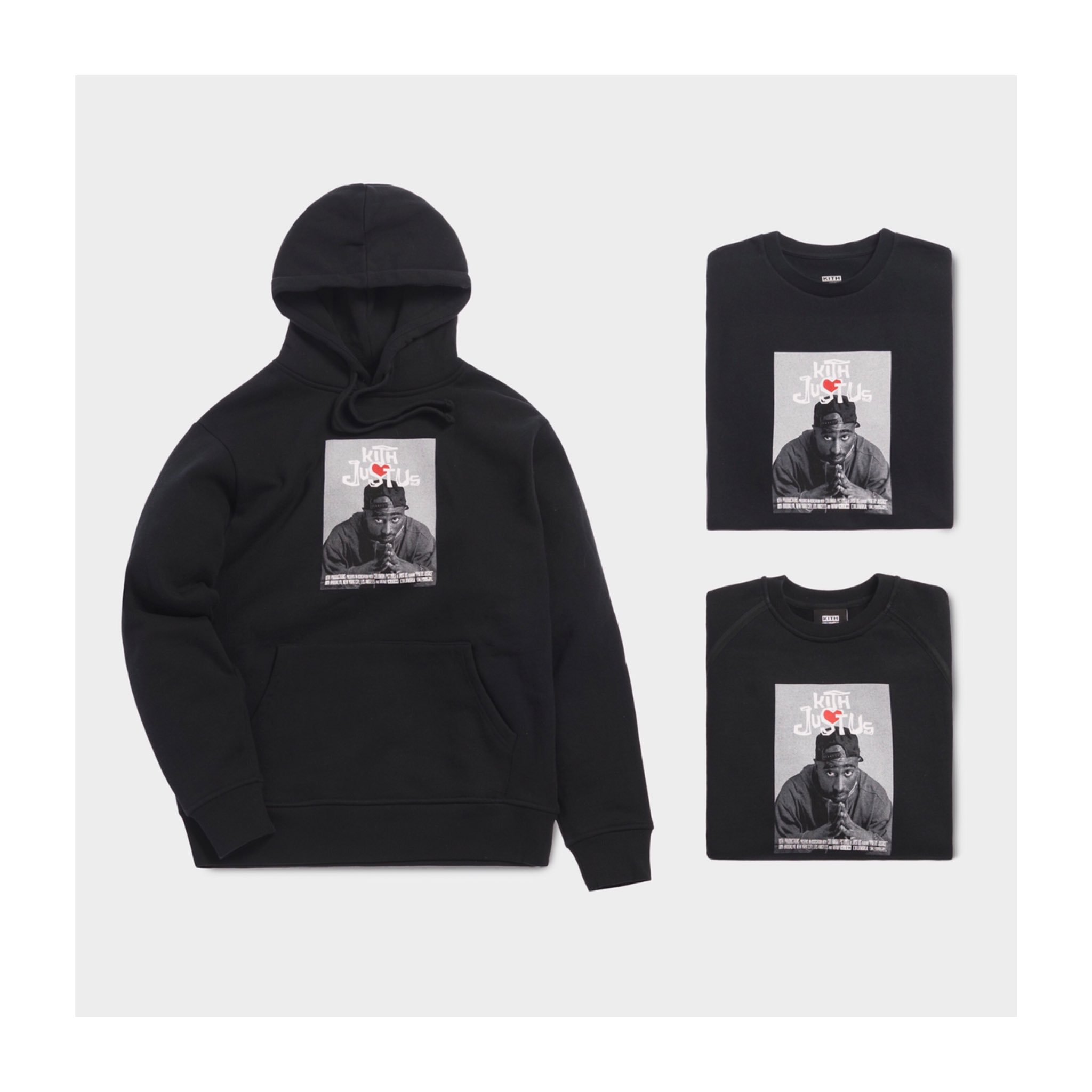 メンズKITH POETIC JUSTICE HOODIE BLACK