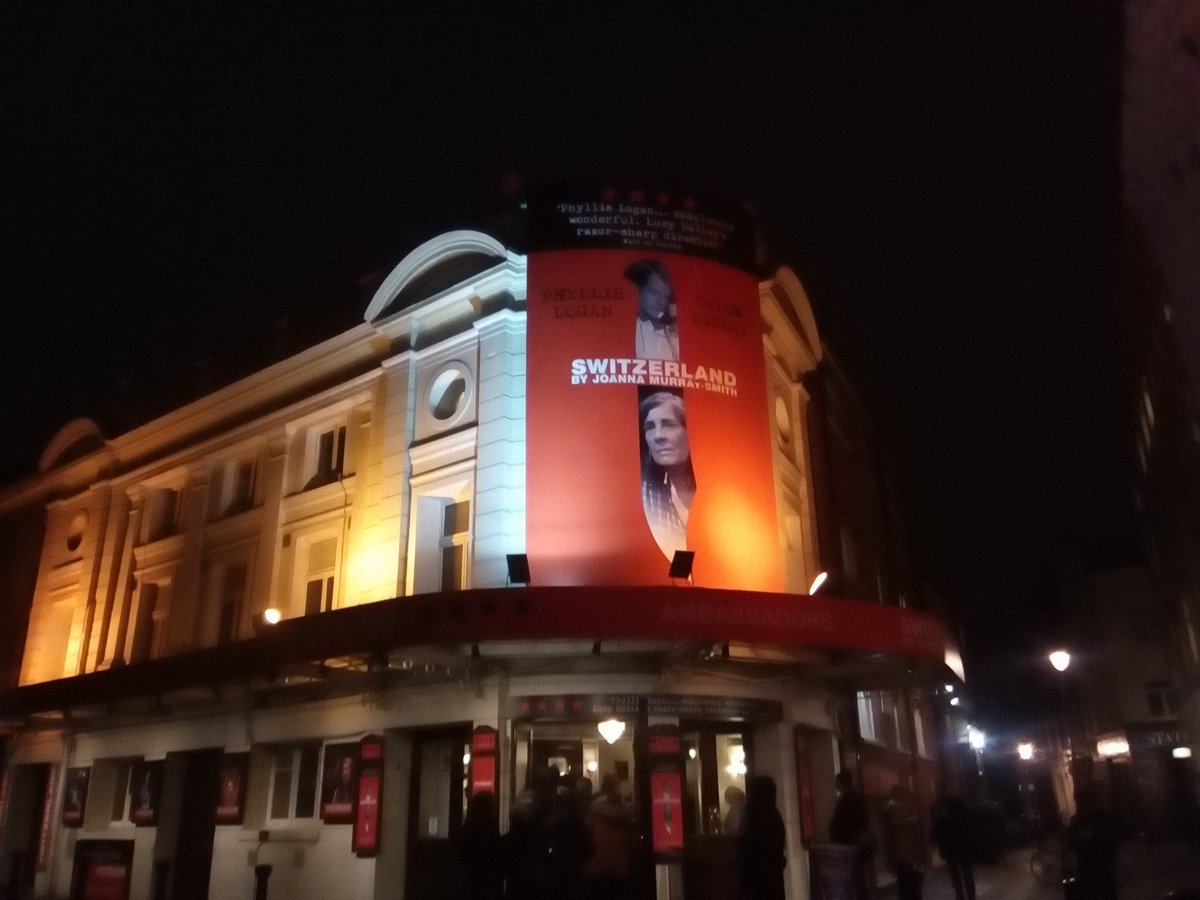 Excited to finally see #Swizerland by <a href="/tinyfiresltd/">Tiny Fires Ltd</a> #HonourPlay writer Joanna Murray-Smith!