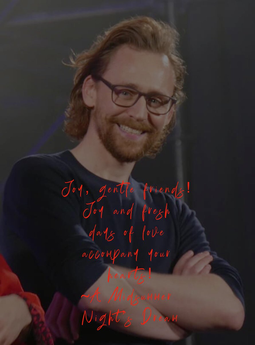 HiddlesShakes's tweet photo. #ShakespeareLineOfTheDay #TomHiddeston #Act5Scene1 #Theseus #Comedy https://t.co/x5WR3zRYEQ