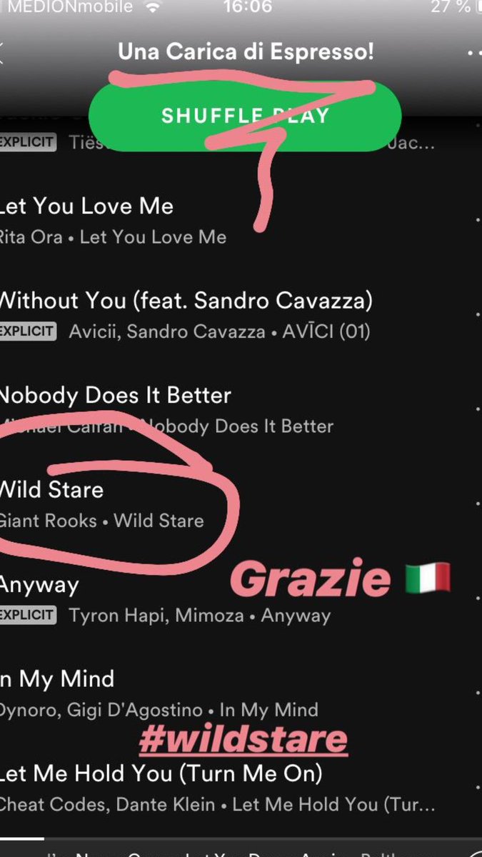 giantrooksmusic's tweet image. Mille Grazie @SpotifyItaly ❤️

#wildstare #italy