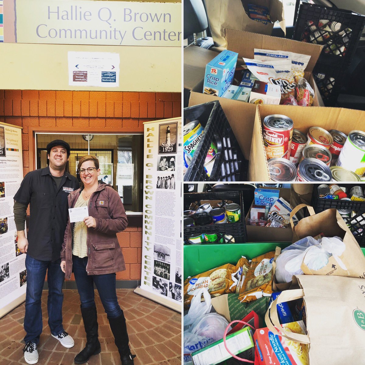 The Happy Gnome and <a href="/surlybrewing/">surlybrewing</a> proudly dropped off 389 pounds of food to <a href="/HallieQBrownCtr/">Hallie Q. Brown Community Center</a> collected during our December food drive! Thank you to everyone who donated! You make us proud to be part of this community. #fooddrive #mystpaul #proud #HallieQBrownCommunityCenter