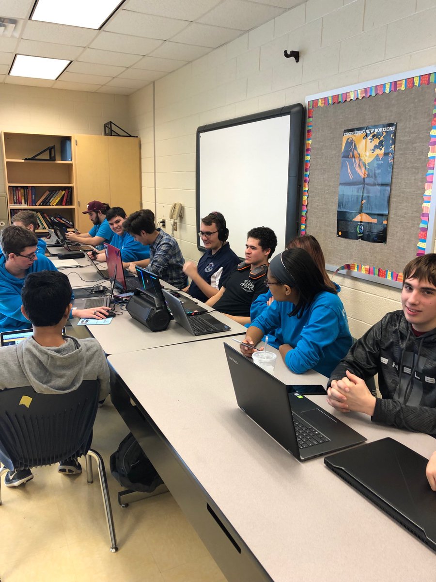 nancyrhoover's tweet image. LCB Engineering alum back in the house for FIRST Robotics kickoff! #FRC