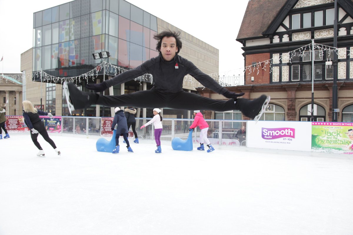 Check out this brilliant picture of one of our guests on the ice!  WOW!

Its our last day tomorrow so make sure you come for a skate before its too late!

#Derby #DerbyIceRink