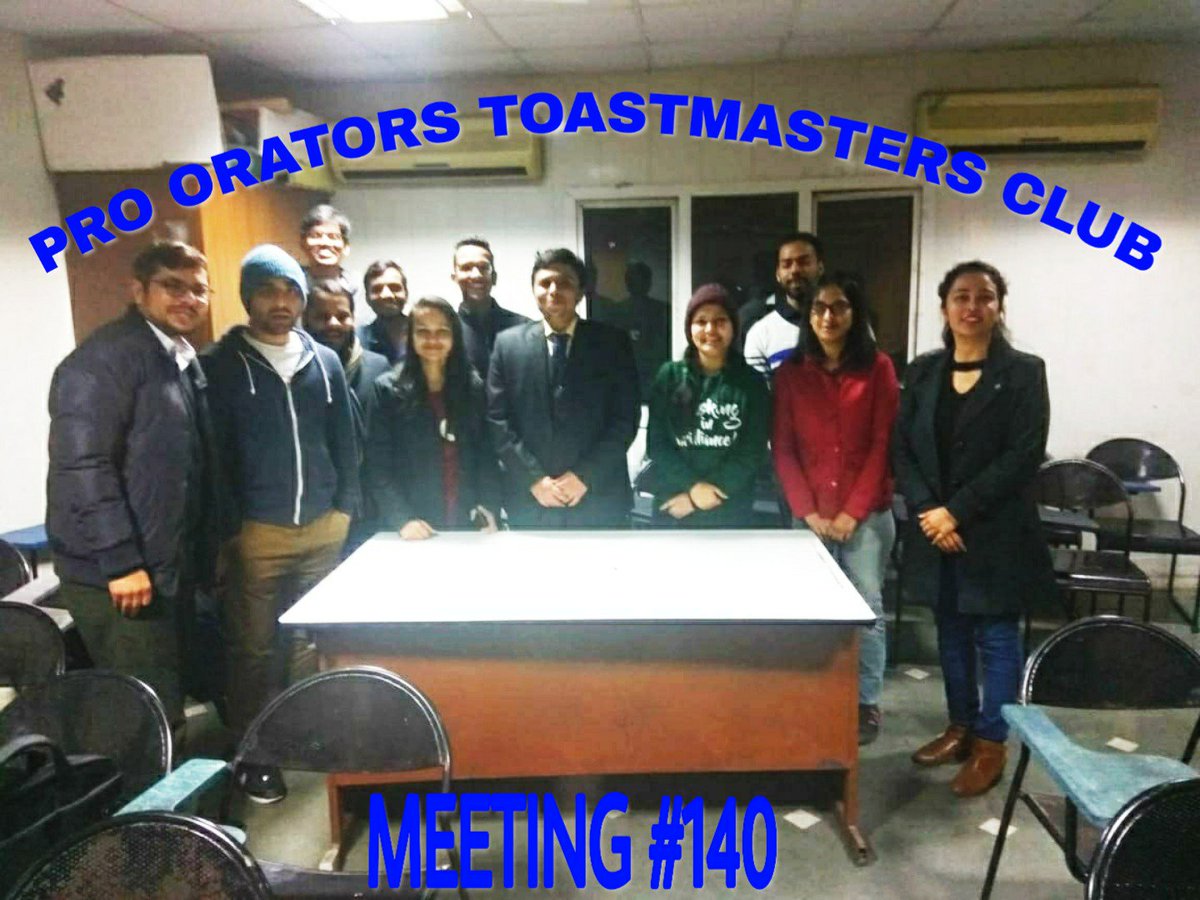 ProOratorsTM's tweet image. POTM conducted another exciting session in it&apos;s 140th meeting. Here are a few glimpses from the meeting.

Join us to develop better communication and leadership skills.

#Toastmasters #ToastmastersInternational #ProOrator #CommunicationSkills #LeadershipSkills