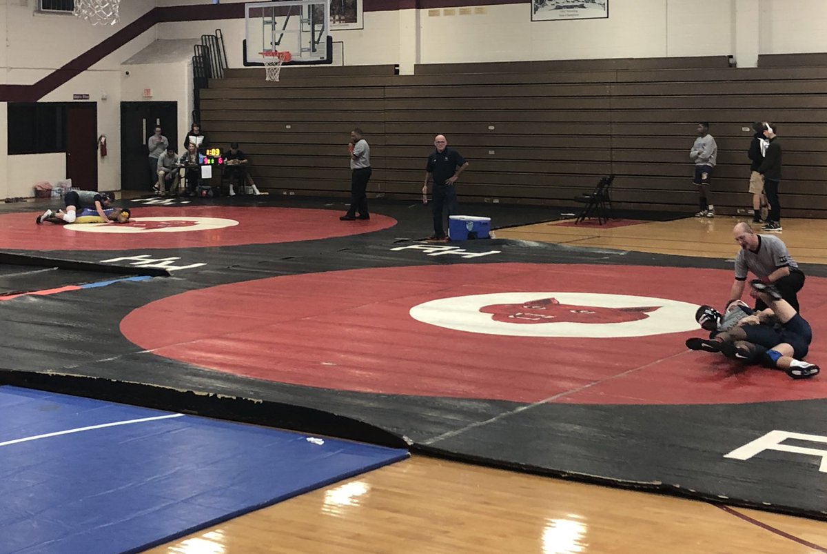kata_stacey's tweet photo. @mcmavwrestling Coaching talent. Coach Toher coaches Ethan and Dorian at the same time. https://t.co/526M6uQwG8