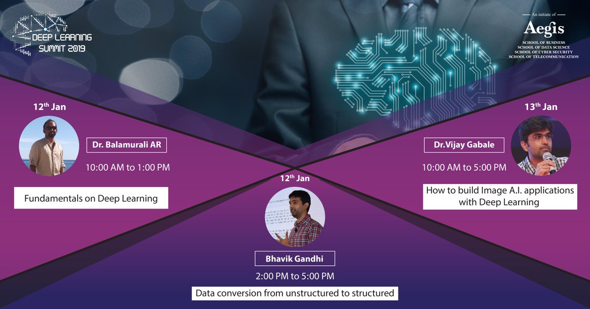 DeepLearningSum's tweet photo. Understand, learn &amp; create your own Image AI applications under the guidance of industry practitioners.

Book your seats now - https://t.co/2VHMGT1Qn1

An initiative of @AegisSchool 

#DeepLearning #artificialintelligence https://t.co/7tTZtddfgP