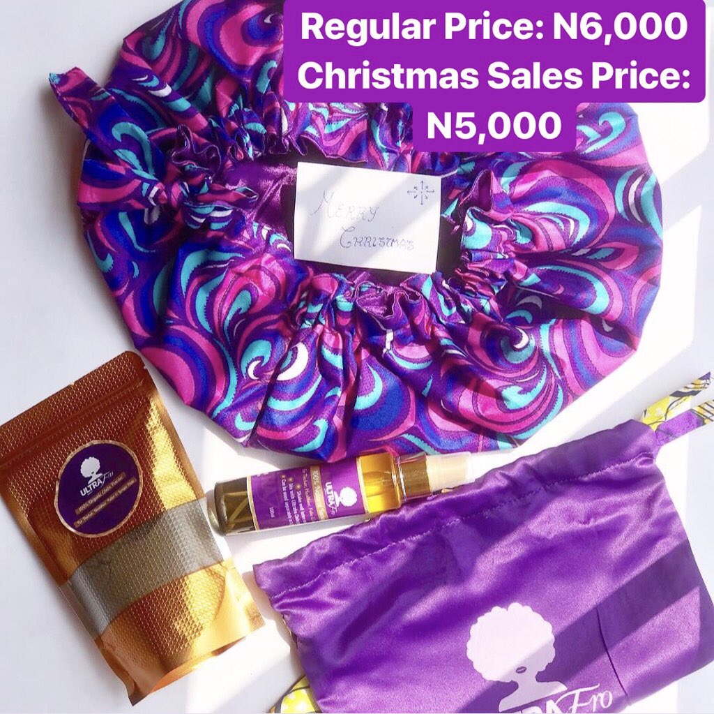 myultrafro's tweet photo. Our Christmas sales lasted for close to a month! But good things come to an end 🤗
Today is the last day you can get these items at these rates so shoot your shot while you still can 😁
Order here https://t.co/gKGIE31l2n 💜 https://t.co/H5PLlocpTf