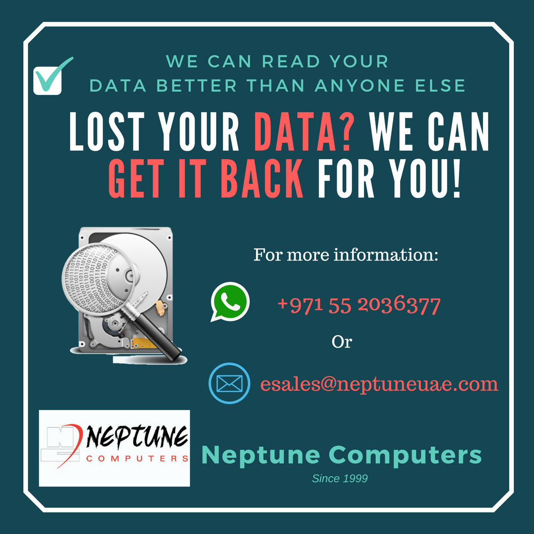 NeptuneComputer's tweet image. If you lost your important data here is our procedure helping you to get it back 
buff.ly/2KnvjB7