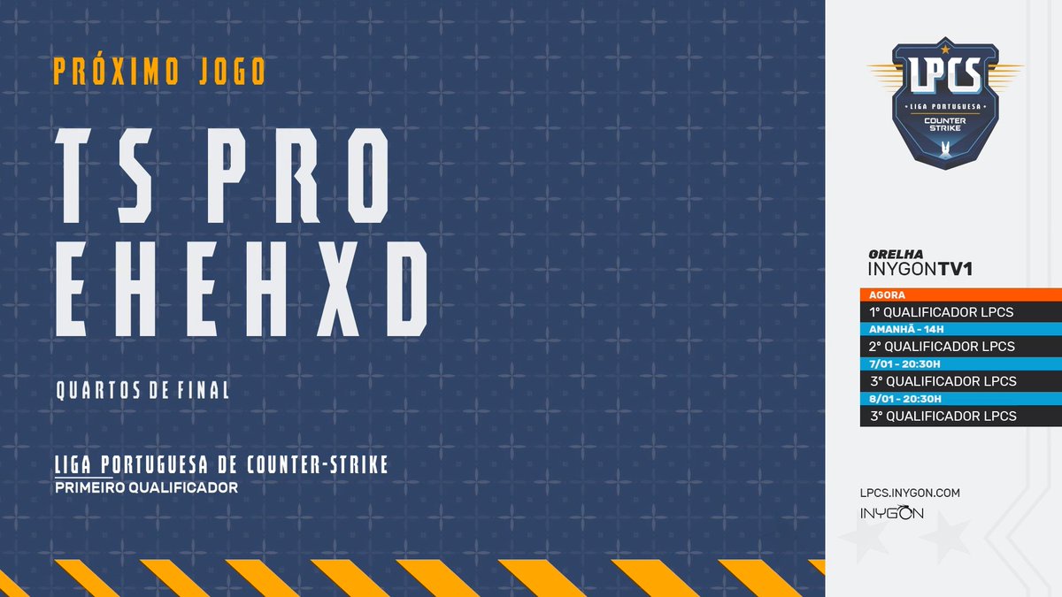 WGR_LPCS's tweet photo. Vamos agora entrar nos quartos de final e o embate a ser transmitido será entre os #ehehxd (@rizzaimer @soulzorcsgo @rlzcsgo @k0mpa_csgo @pihxdd) e os #TSPRO (@hiteNtv @JeSSKillEED @HolyM0LyCSGO #WhyNot #vYBZ) 🔥
📺https://t.co/DPD5ZjxJzB https://t.co/FoWjjOnF2o