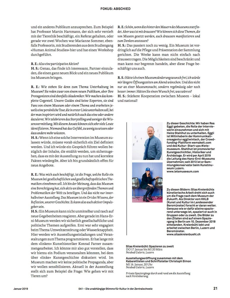letsmuseeum's tweet photo. Zustand & Zukunft der Museumsvermittlung - 💬🔮 #letsmuseeum Gründerin Rea Eggli hat da mal ein bisschen genauer nachgehackt. 💪🏽 Via @Kulturteil https://t.co/i0XKPKTHbh