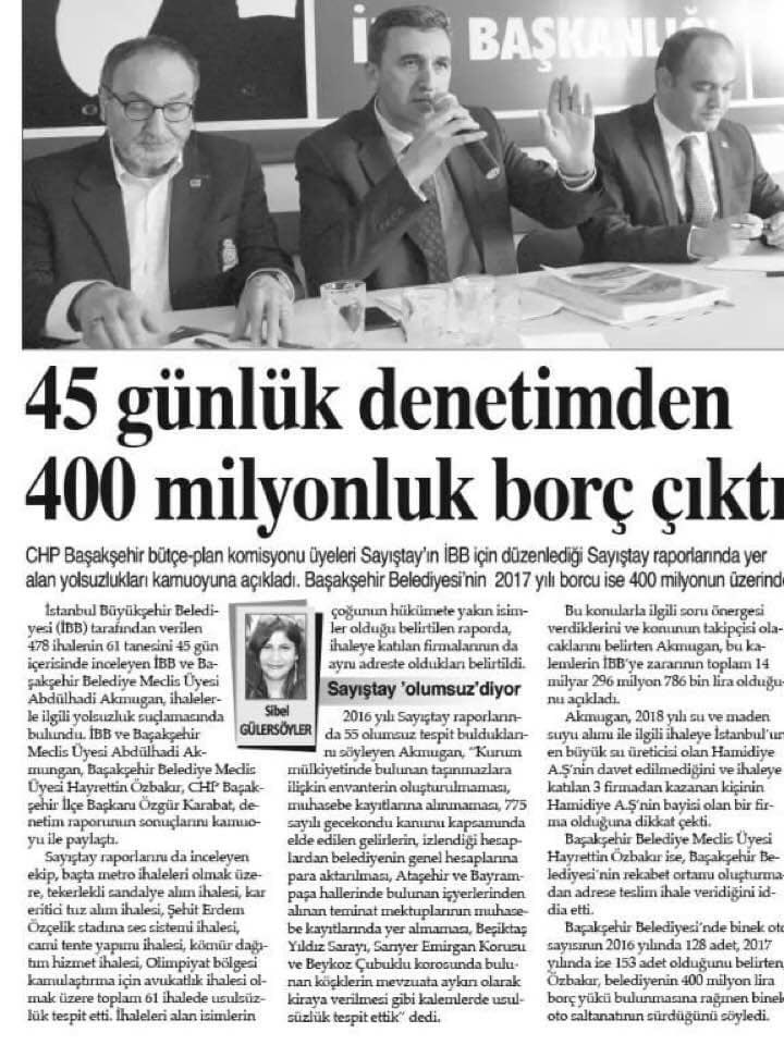 Bahceshr_Golet's tweet photo. @OGUZUCAR75 @Basaksehir_Bld @RT_Erdogan @gazetesozcu @yasinkartoglu döneminde SMM denetçisi @HAYRETTNZBAKIR denetleme raporunda çıkan borcu ne yapacaksınız.
Başakşehir’i sata sata bitiremediniz. https://t.co/Ld7io58uRB