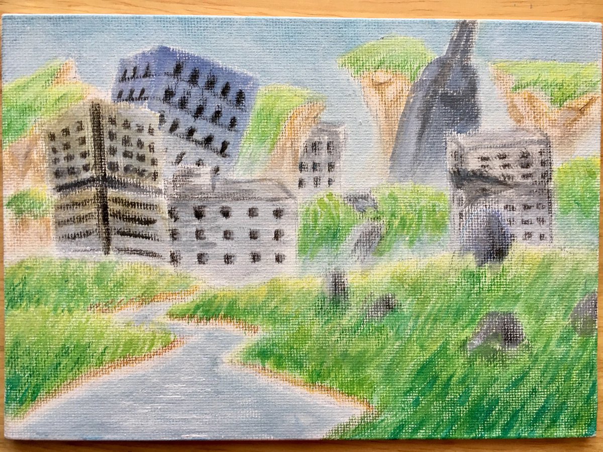 SupaDragonYoshi's tweet photo. City Ruins. 市廃墟(はいきょ)

#paintings #Landscapes https://t.co/Bl29ilHoBj
