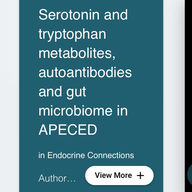 NicoKluger's tweet image. Our last article about serotonin and tryptophan metabolites and gut microbiomia in Finnish #APECED patients. It took (lots of) time but the article is finally out ! ☝🏻👊🏻💪🏻 ec.bioscientifica.com/view/journals/…