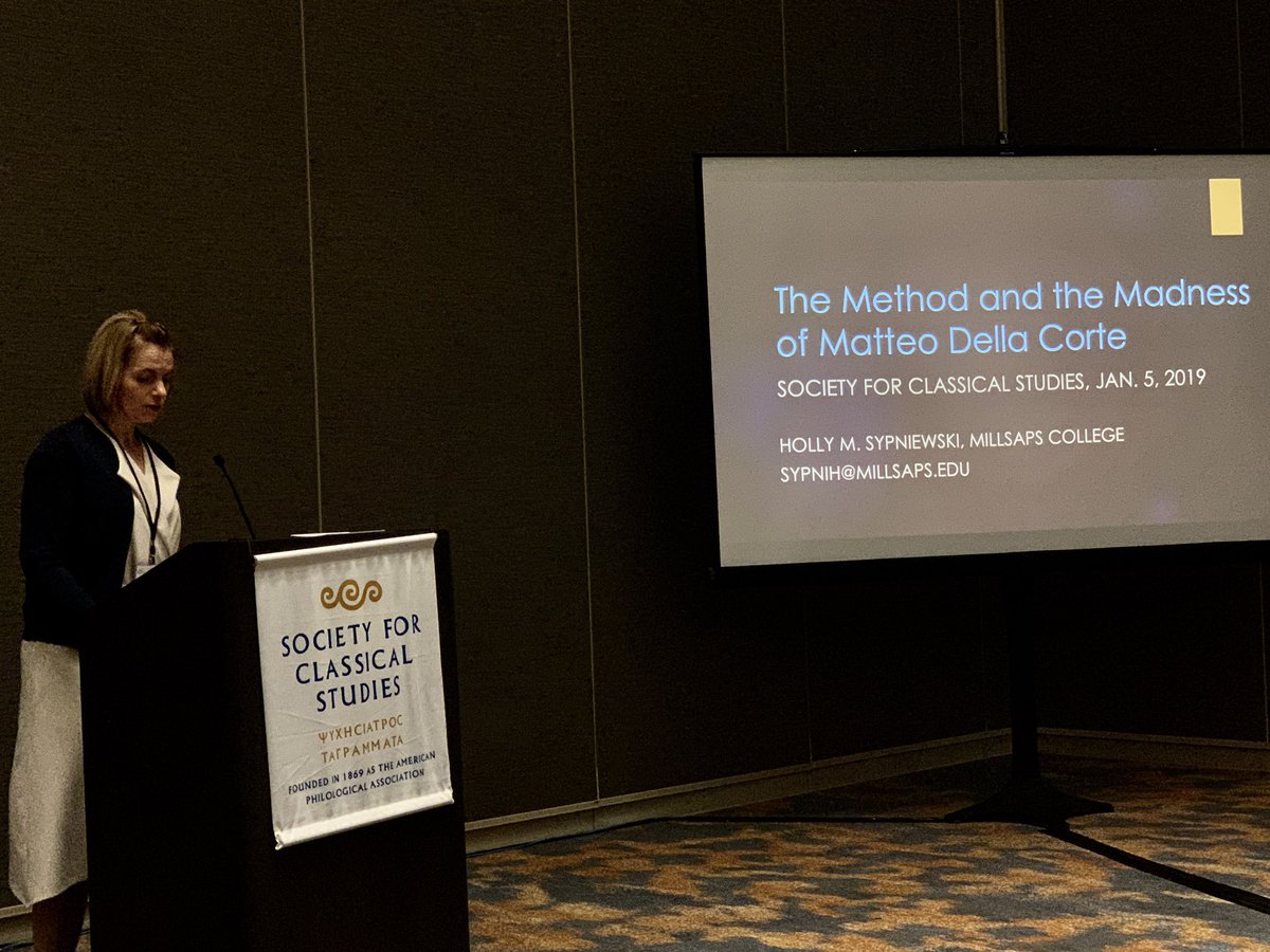 AlastairBlan's tweet image. Great paper by Holly Sypniewski on the graffiti recorded at #Pompeii by Matteo Della Corte. Fascinating stories from the Vanderpool collection @GettyHub