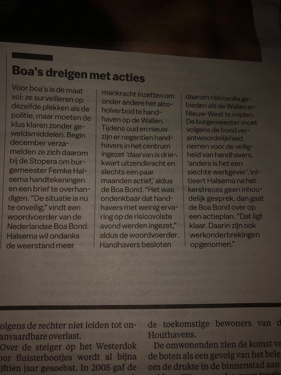 Burgemeester Capelle ⁦<a href="/peteroskam_bgm/">Peter Oskam</a>⁩ maakt zich gelukkig hard voor uitrusting boa’s. Wie wil nog handhaven zonder fatsoenlijke hulpmiddelen?