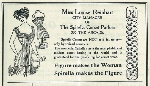 John Skrtic on X: #Cleveland Spirella Corset Parlors. 355 The Arcade.  Euclid Ave. Theatre Program, Aug 23, 1904.  / X