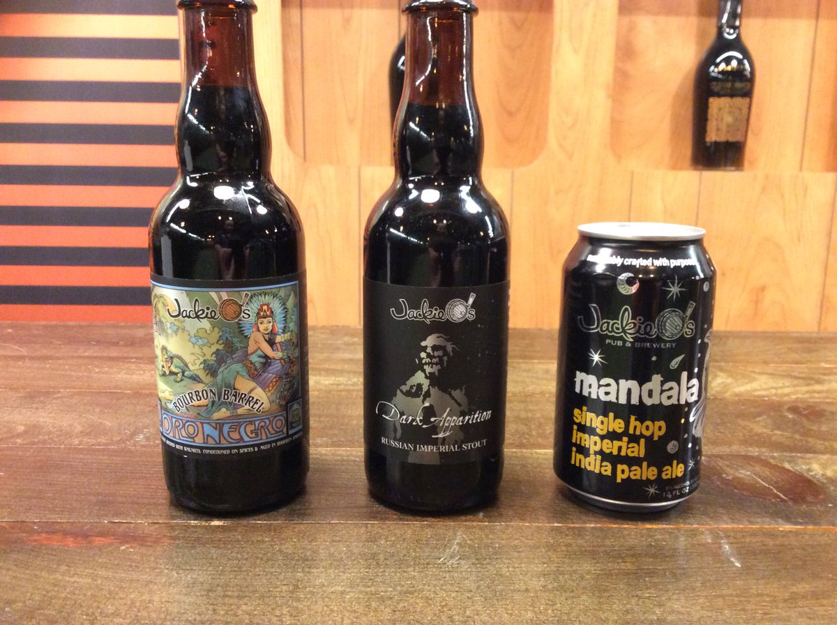 More Jackie O’s! First time for BA Oro Negro and Mandala in the shop and a restock of the fantastic Dark Apparition.