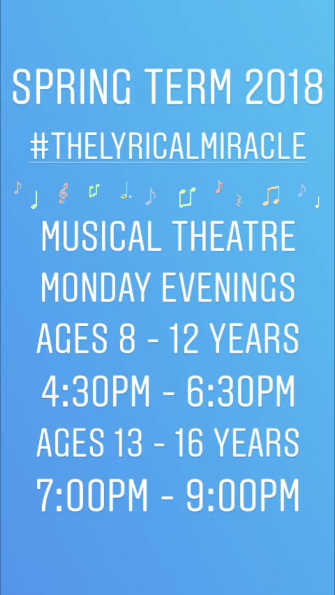 OTWOldham's tweet photo. Bookings are now OPEN for our
Spring Term 2019 Workshops #thelyricalmiracle 🎼
TO BOOK PLEASE VISIT
https://t.co/OAGuGUjc7h
#PleaseRT @OldhamCouncil @OldhamLibraries @OldhamChronicle @OldhamYC @GalleryOldham @ArtsOldham @Oldham_Hour
#OTW50 #youngtheatremakers #youththeatre https://t.co/zJtgIg6Bsf