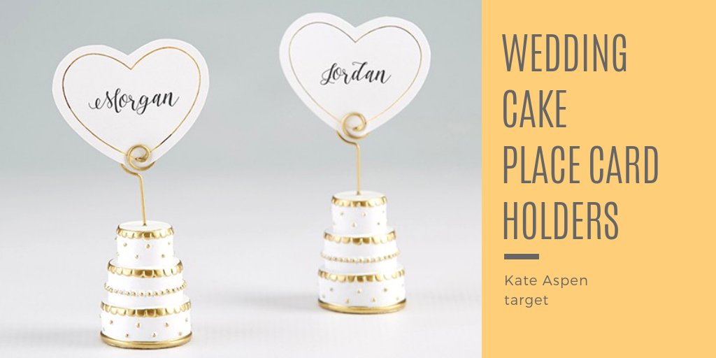 spymonkey39's tweet photo. https://t.co/h2qDqM8URp
Kate Aspen's Gold Wedding Cake Place Card Holders will add a touch of modern romance style to your wedding or bridal shower. Includes matching place cards. #wedding #ad #placecardholder #weddingdecor #sponsored #weddingessential https://t.co/y6RP9oq9cJ