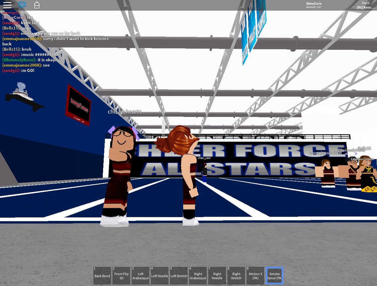 Dede Birdie On Twitter I Made Cheer Force Knockout Cheerforcerblx Robloxrca Roblox Took Pics With My Team Mate Xd - cheer force roblox at cheerforcerblx twitter