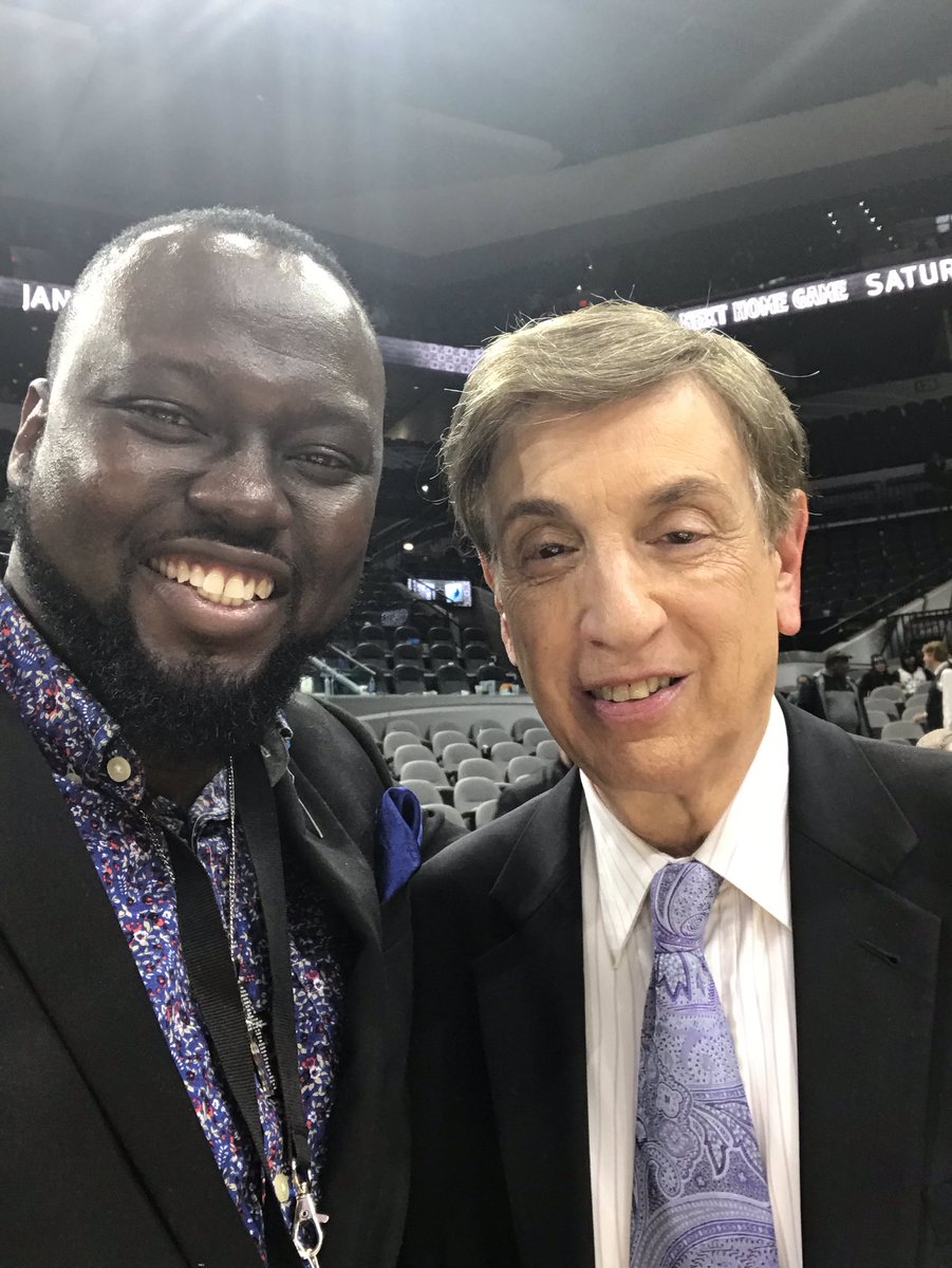 Absolutely surreal moment in my life. I met and chatted with an all-time NBA commentary legend, Marv Albert. 

#FutureMeetsLegend
#TrustTheProcess 
#WatchMeWork
#AnythingIsPossible 
#TheyWillKnowYourName