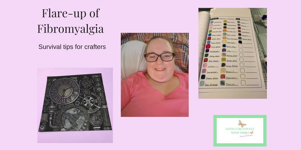 Flare-Up of Fibromyalgia: Survival for crafters livingcreativelywithfibro.uk/fibromyalgia-f… #AdultColouring #Swatches #MentalHealth #FlareUp #PersonalChallenges