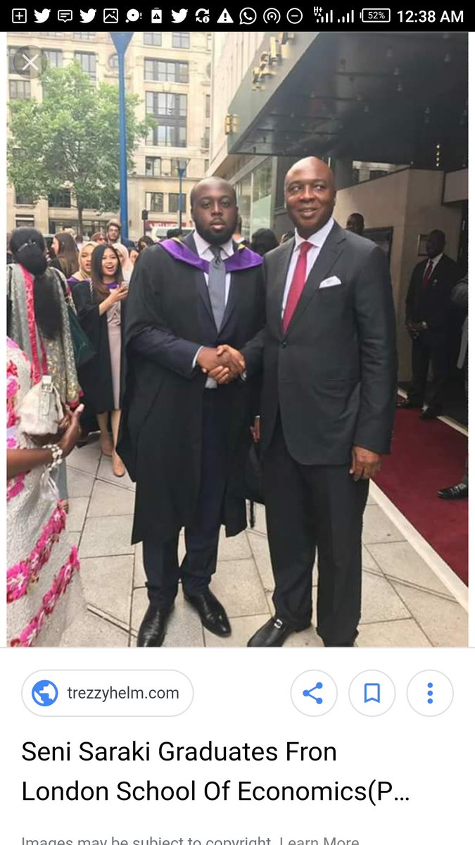 SlimDaddyRadio's tweet photo. Saraki's son... Seni Saraki graduate of economics LONDON.
Kwara state governed in the making.
#IDonGo
#SoundcityMVP https://t.co/yEUisa5tHX